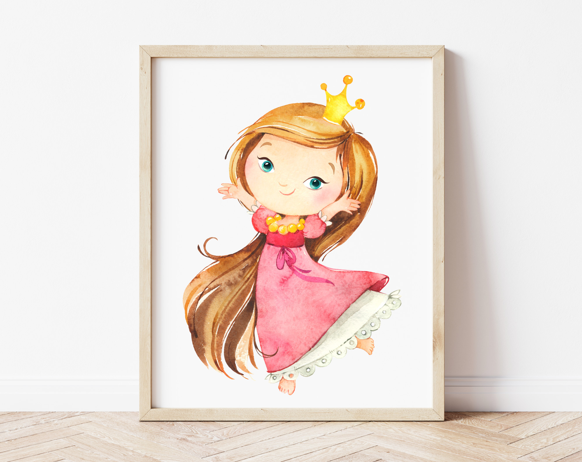 Little Princess Nursery Wall Art, Nursery Prints, Girl Nursery Decor, Printable File, SH38