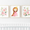 Little Princess Nursery Wall Art, Nursery Prints, Girl Nursery Decor, Printable File, SH38