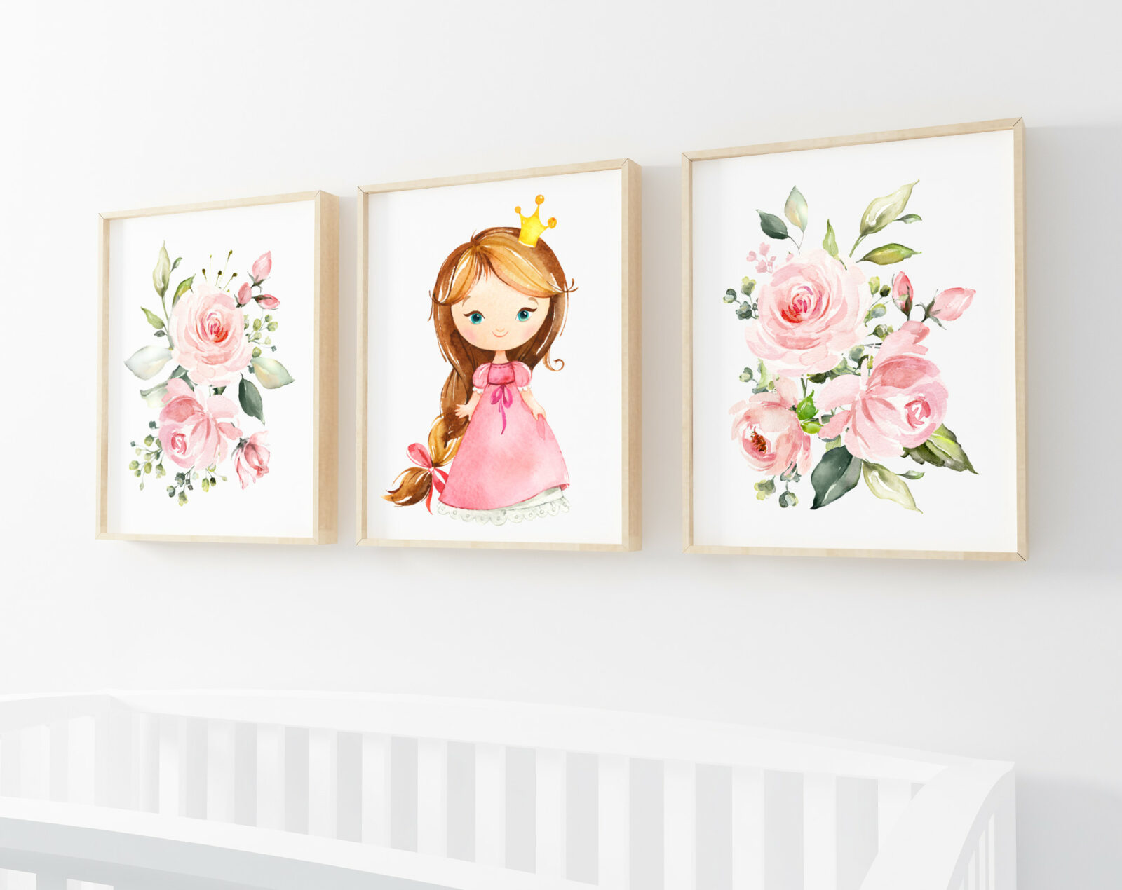Little Princess Nursery Wall Art - Set of 3 - Nursery Prints