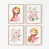 Little Princess Nursery Wall Art, Nursery Prints, Girl Nursery Decor, Printable File, SH38