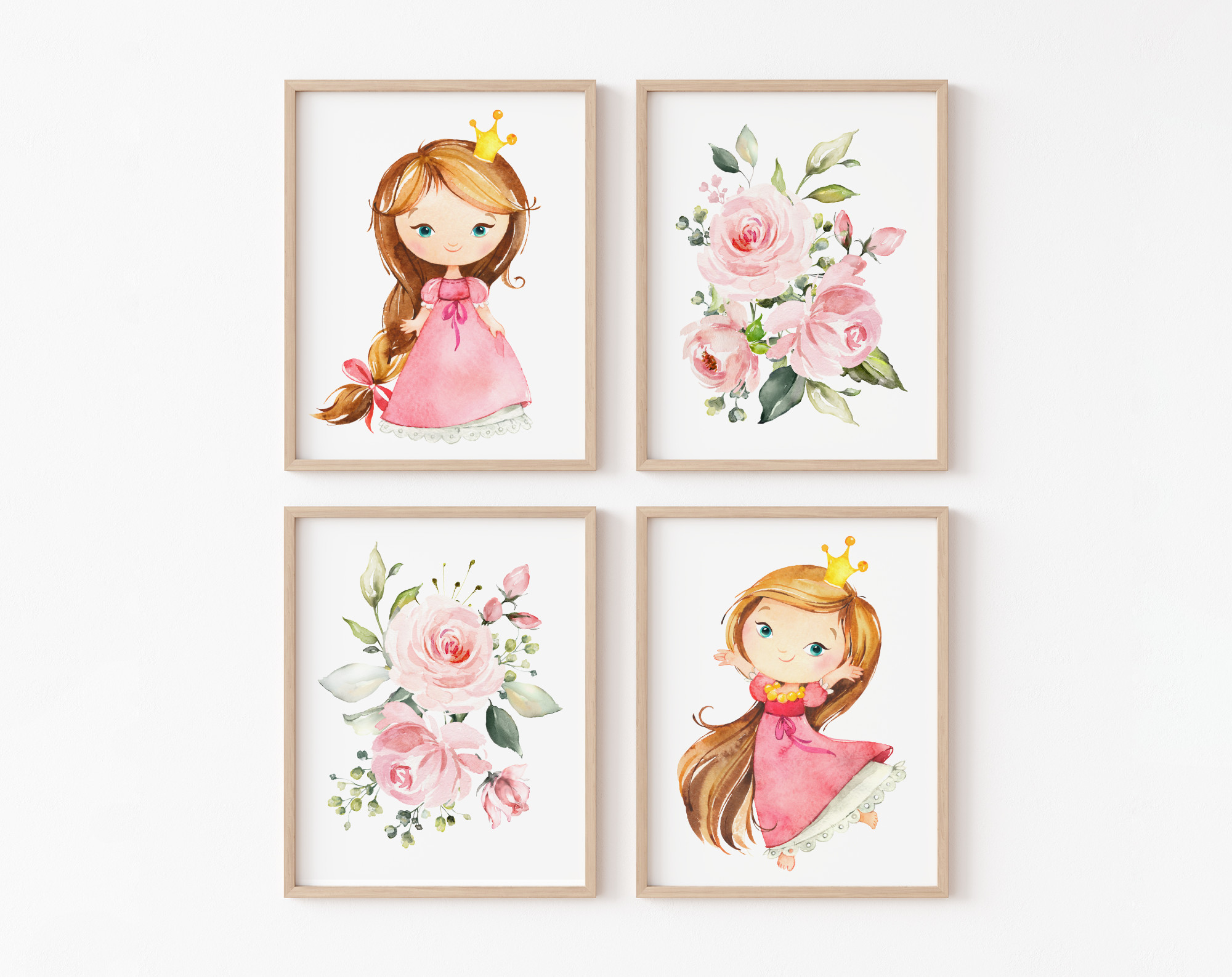 Little Princess Nursery Wall Art - Set Of 3 - Nursery Prints