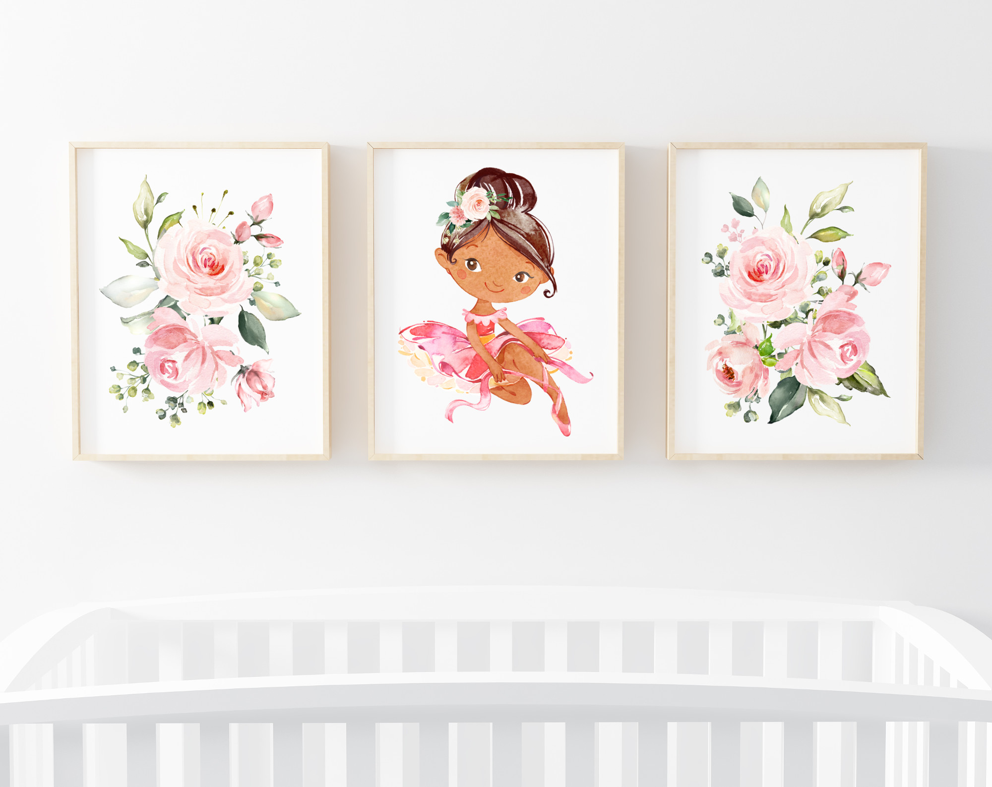 African American Ballerina Nursery Wall Art, Nursery Prints, Girl Nursery Decor, Printable File, SH39 African American Ballerina Nursery Wall Art, Nursery Prints, Girl Nursery Decor, Printable File, SH39