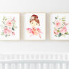 Little Ballerina Nursery Wall Art, Nursery Prints, Girl Nursery Decor, Printable File, SH39