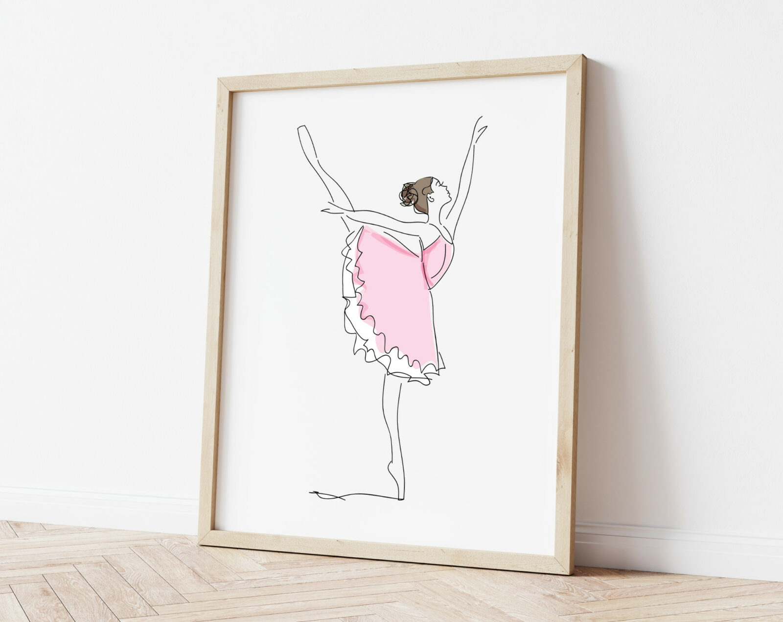 Ballerina Nursery Print - Nursery Wall Art Decor