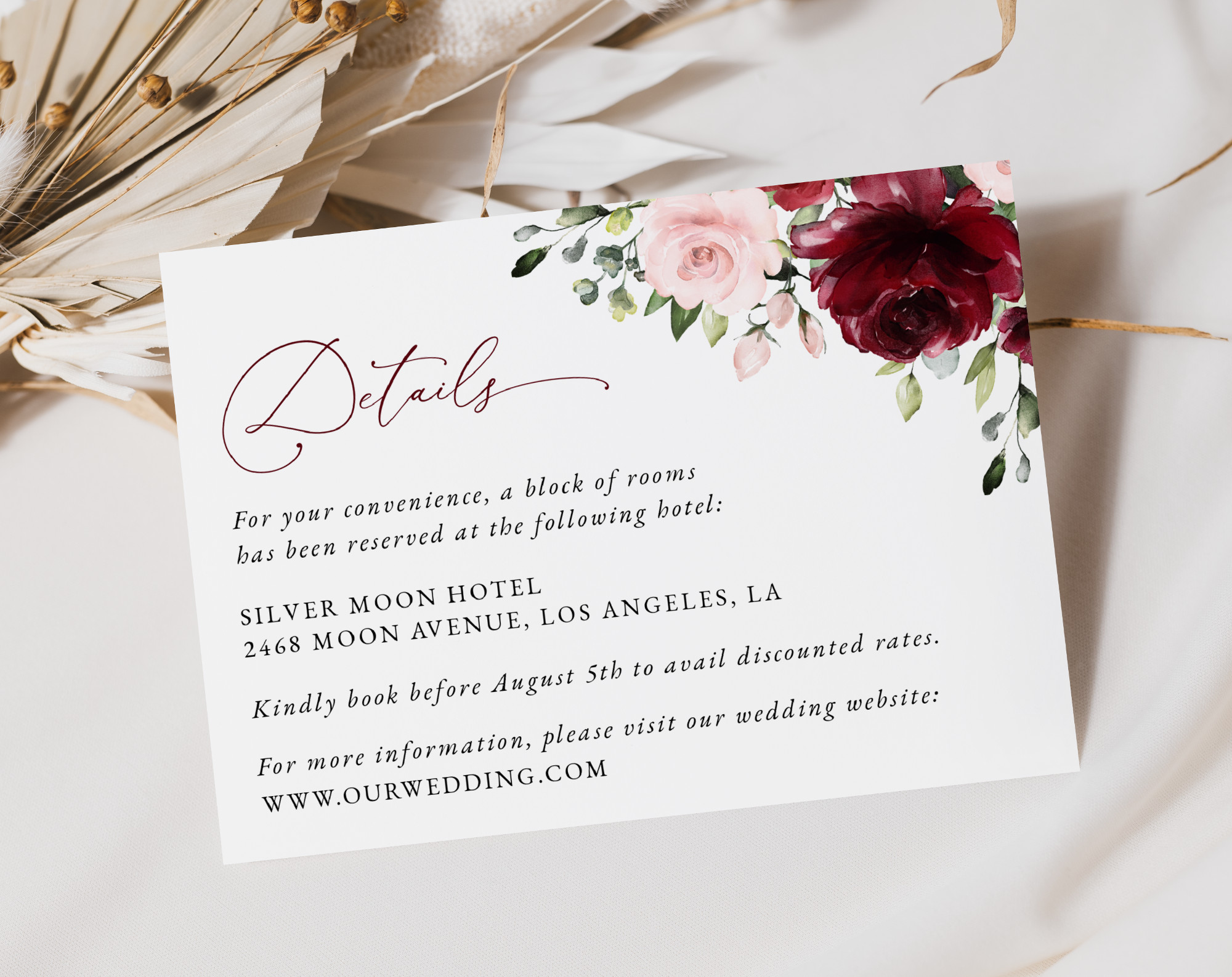 Burgundy and Blush Flowers Wedding Invitation Suite, Wedding Stationery, Printable File, Edit Yourself, SH01 Burgundy and Blush Flowers Wedding Invitation Suite, Wedding Stationery, Printable File, Edit Yourself, SH01