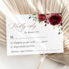 Burgundy Flowers Wedding Invitation Suite, Wedding Stationery, Printable File, Edit Yourself, SH02 Burgundy Flowers Wedding Invitation Suite, Wedding Stationery, Printable File, Edit Yourself, SH02