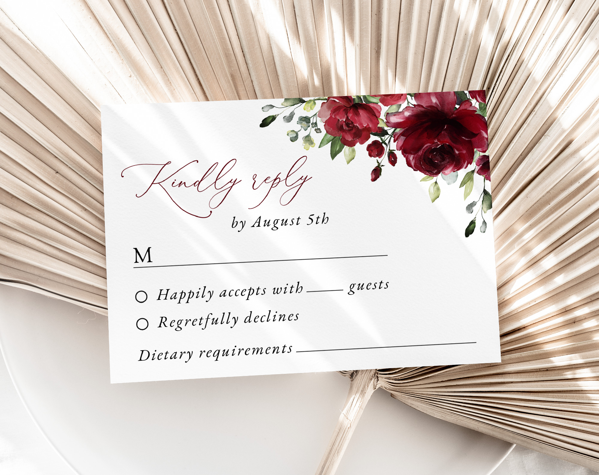 Burgundy Flowers Wedding Invitation Suite, Wedding Stationery, Printable File, Edit Yourself, SH02 Burgundy Flowers Wedding Invitation Suite, Wedding Stationery, Printable File, Edit Yourself, SH02