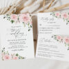 Blush Flowers Wedding Invitation Suite, Wedding Stationery, Printable File, Edit Yourself, SH03 Blush Flowers Wedding Invitation Suite, Wedding Stationery, Printable File, Edit Yourself, SH03