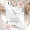 Blush Flowers Wedding Invitation Suite, Wedding Stationery, Printable File, Edit Yourself, SH03 Blush Flowers Wedding Invitation Suite, Wedding Stationery, Printable File, Edit Yourself, SH03