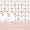 Little Elephant Baby Shower Games Bundle, Set of 35 Games, Girl Baby Shower, Printable File, Edit Yourself, SH07