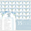 Baby Elephant Baby Shower Games Bundle, Set of 35 Games, Boy Baby Shower, Printable File, Edit Yourself, SH08