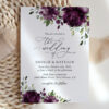 Plum Purple Flowers Wedding Invitation Suite, Wedding Stationery, Printable File, Edit Yourself, SH31 Plum Purple Flowers Wedding Invitation Suite, Wedding Stationery, Printable File, Edit Yourself, SH31