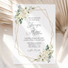White Flowers Wedding Invitation Suite, Wedding Stationery, Printable File, Edit Yourself, SH33 White Flowers Wedding Invitation Suite, Wedding Stationery, Printable File, Edit Yourself, SH33