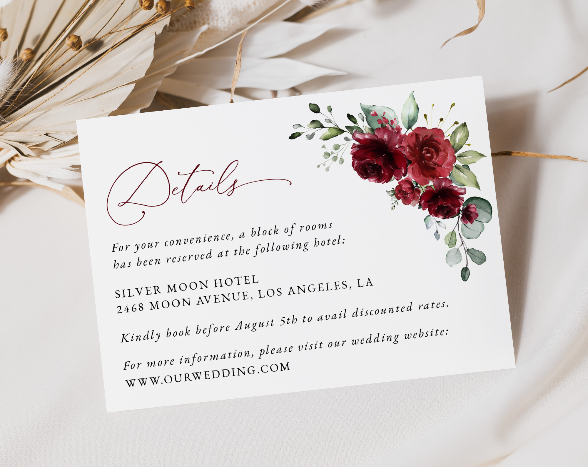 Burgundy Red Flowers Wedding Invitation Suite, Wedding Stationery, Printable File, Edit Yourself, SH34 Burgundy Red Flowers Wedding Invitation Suite, Wedding Stationery, Printable File, Edit Yourself, SH34