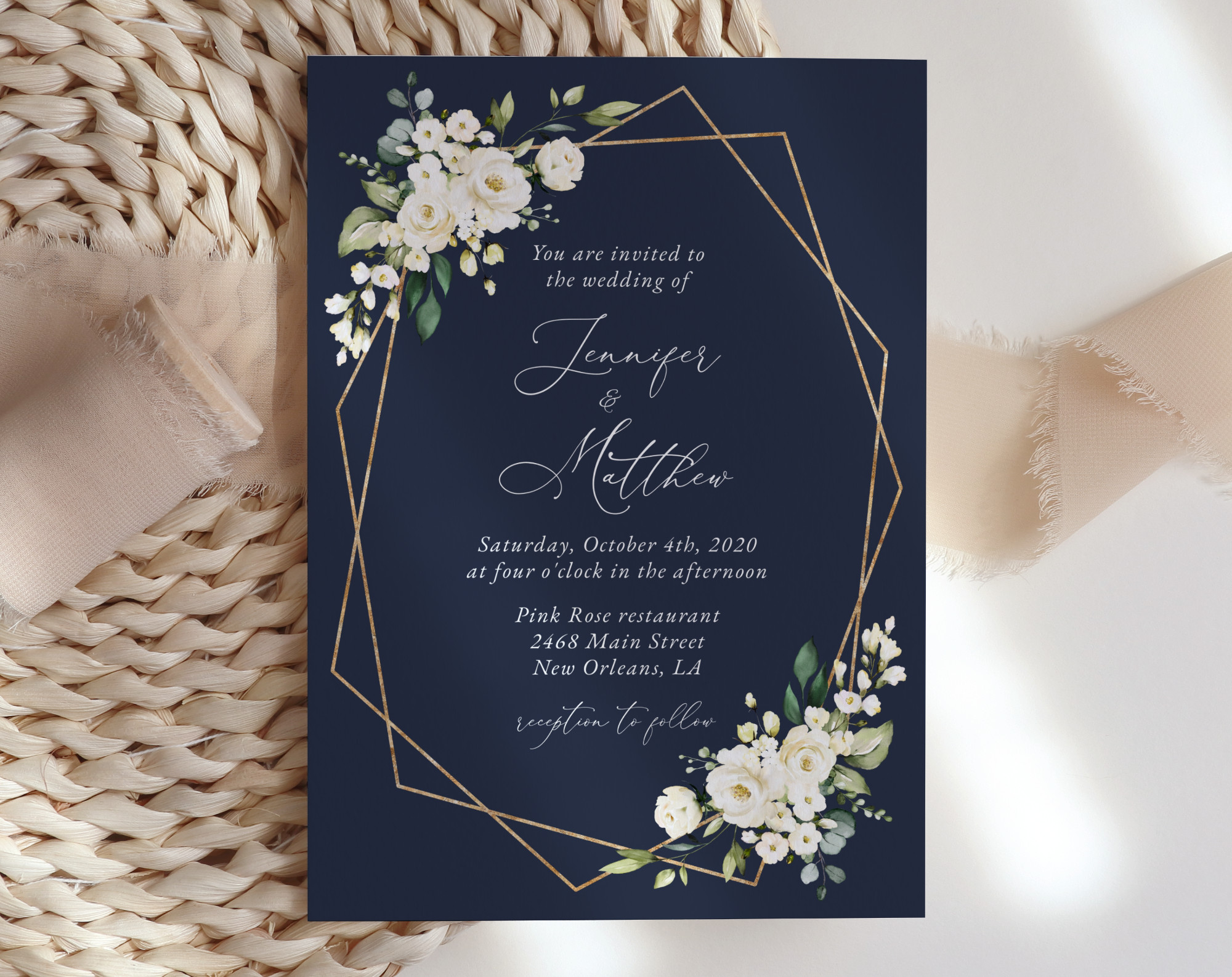 Navy and White Flowers Wedding Invitation Suite, Wedding Stationery, Printable File, Edit Yourself, SH41 Navy and White Flowers Wedding Invitation Suite, Wedding Stationery, Printable File, Edit Yourself, SH41