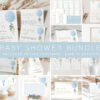 Blue Balloon Baby Shower Bundle, Boy Baby Shower, Printable File, Edit Yourself, SH15 Blue Balloon Baby Shower Bundle, Boy Baby Shower, Printable File, Edit Yourself, SH15