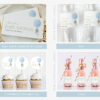 Blue Balloon Baby Shower Bundle, Boy Baby Shower, Printable File, Edit Yourself, SH15