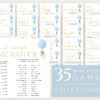 Blue Balloon Baby Shower Games Bundle, Set of 35 Games, Boy Baby Shower, Printable File, Edit Yourself, SH15 Blue Balloon Baby Shower Games Bundle, Set of 35 Games, Boy Baby Shower, Printable File, Edit Yourself, SH15