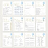 Blue Balloon Baby Shower Games Bundle, Set of 35 Games, Boy Baby Shower, Printable File, Edit Yourself, SH15 Blue Balloon Baby Shower Games Bundle, Set of 35 Games, Boy Baby Shower, Printable File, Edit Yourself, SH15