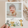 Jungle Animals First Year Photos, First Birthday, Boy Birthday, Printable File, Edit Yourself, SH22