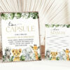 Jungle Animals Time Capsule, First Birthday, Boy Birthday, Printable File, Edit Yourself, SH22 Jungle Animals Time Capsule, First Birthday, Boy Birthday, Printable File, Edit Yourself, SH22