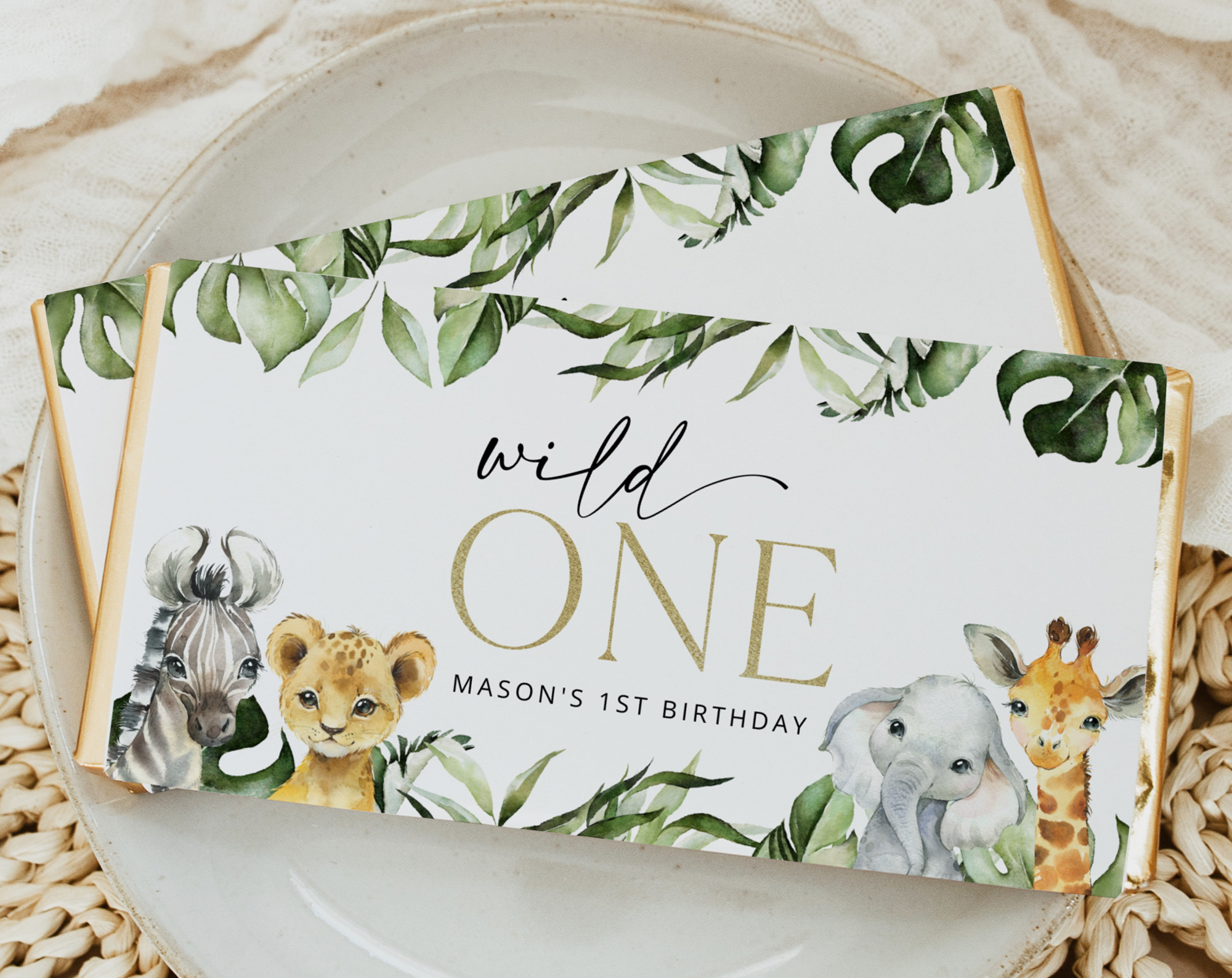 Jungle Animals Chocolate Bar Wrapper, Candy Bar Wrapper, First Birthday, Boy Birthday, Printable File, Edit Yourself, SH22 Jungle Animals Chocolate Bar Wrapper, Candy Bar Wrapper, First Birthday, Boy Birthday, Printable File, Edit Yourself, SH22