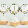 Jungle Animals Cupcake Toppers, First Birthday, Boy Birthday, Printable File, Edit Yourself, SH22