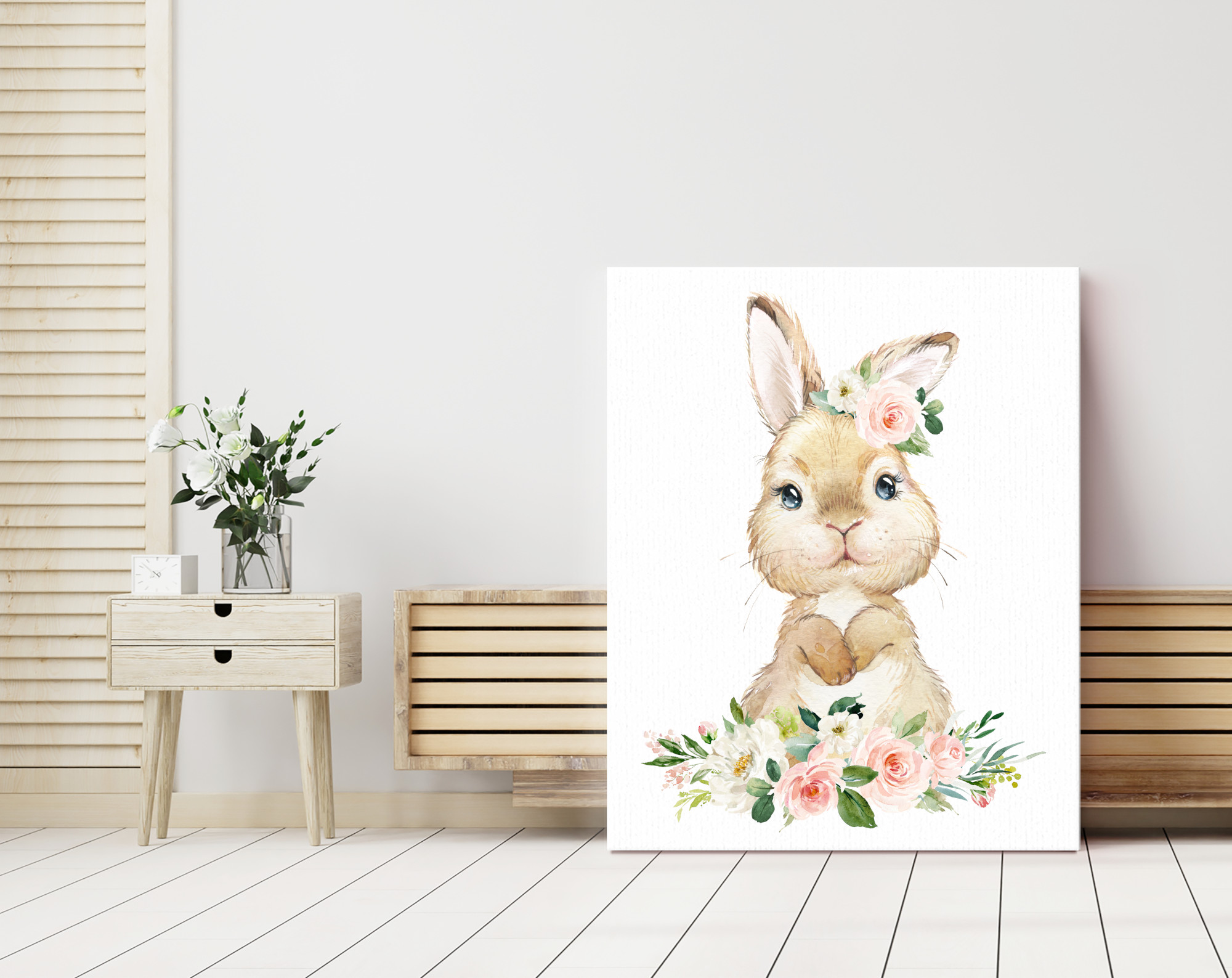 Little Bunny Pink Flowers Nursery Wall Art, Nursery Prints, Girl Nursery Decor, Printable File, SH05 Little Bunny Pink Flowers Nursery Wall Art, Nursery Prints, Girl Nursery Decor, Printable File, SH05