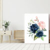 Navy and Blush Flowers Nursery Prints, Nursery Wall Art, Gender Neutral Nursery, Printable File, SH10 Navy and Blush Flowers Nursery Prints, Nursery Wall Art, Gender Neutral Nursery, Printable File, SH10