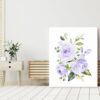 Purple Flowers Nursery Prints, Nursery Wall Art, Gender Neutral, Printable File, SH10