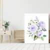 Purple Flowers Nursery Prints, Nursery Wall Art, Gender Neutral, Printable File, SH10