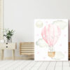Pink Hot Air Balloon Animals Nursery Prints, Nursery Wall Art, Girl Nursery Decor, Printable File, SH20 Pink Hot Air Balloon Animals Nursery Prints, Nursery Wall Art, Girl Nursery Decor, Printable File, SH20