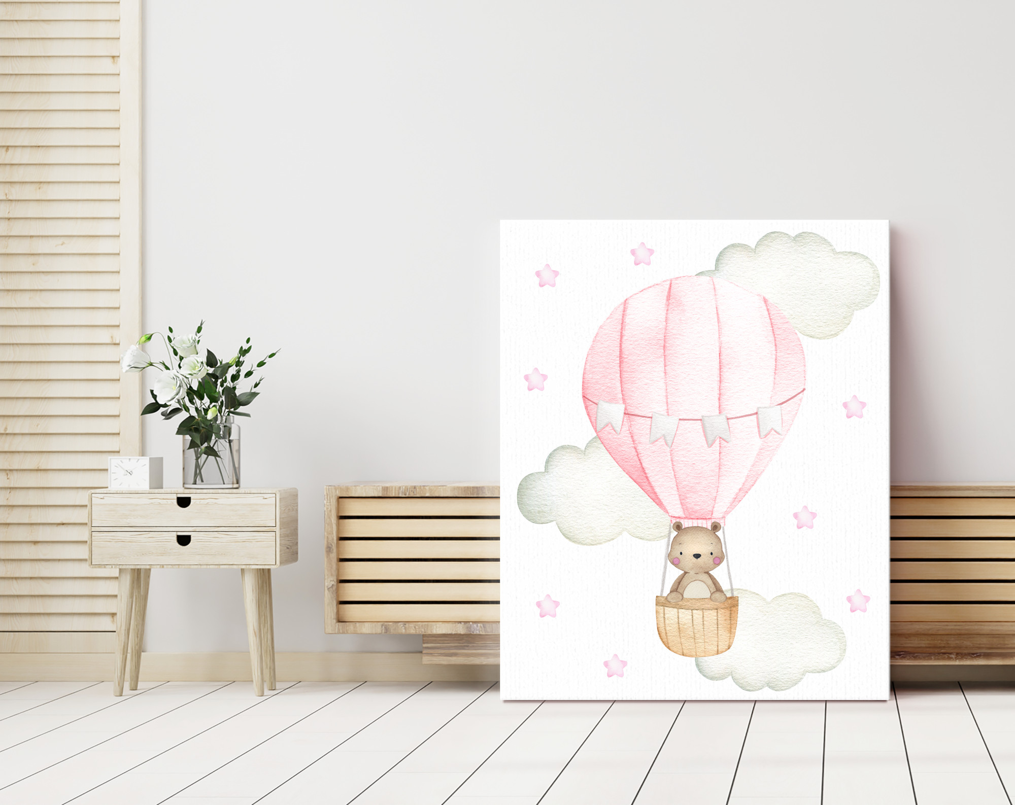 Pink Hot Air Balloon Animals Nursery Prints, Nursery Wall Art, Girl Nursery Decor, Printable File, SH20 Pink Hot Air Balloon Animals Nursery Prints, Nursery Wall Art, Girl Nursery Decor, Printable File, SH20