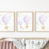 Purple Hot Air Balloon Animals Nursery Prints, Nursery Wall Art, Gender Neutral Nursery, Printable File, SH20 Purple Hot Air Balloon Animals Nursery Prints, Nursery Wall Art, Gender Neutral Nursery, Printable File, SH20