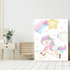 Colorful Unicorn Nursery Prints, Nursery Wall Art, Girl Nursery Decor, Printable File, SH26 Colorful Unicorn Nursery Prints, Nursery Wall Art, Girl Nursery Decor, Printable File, SH26