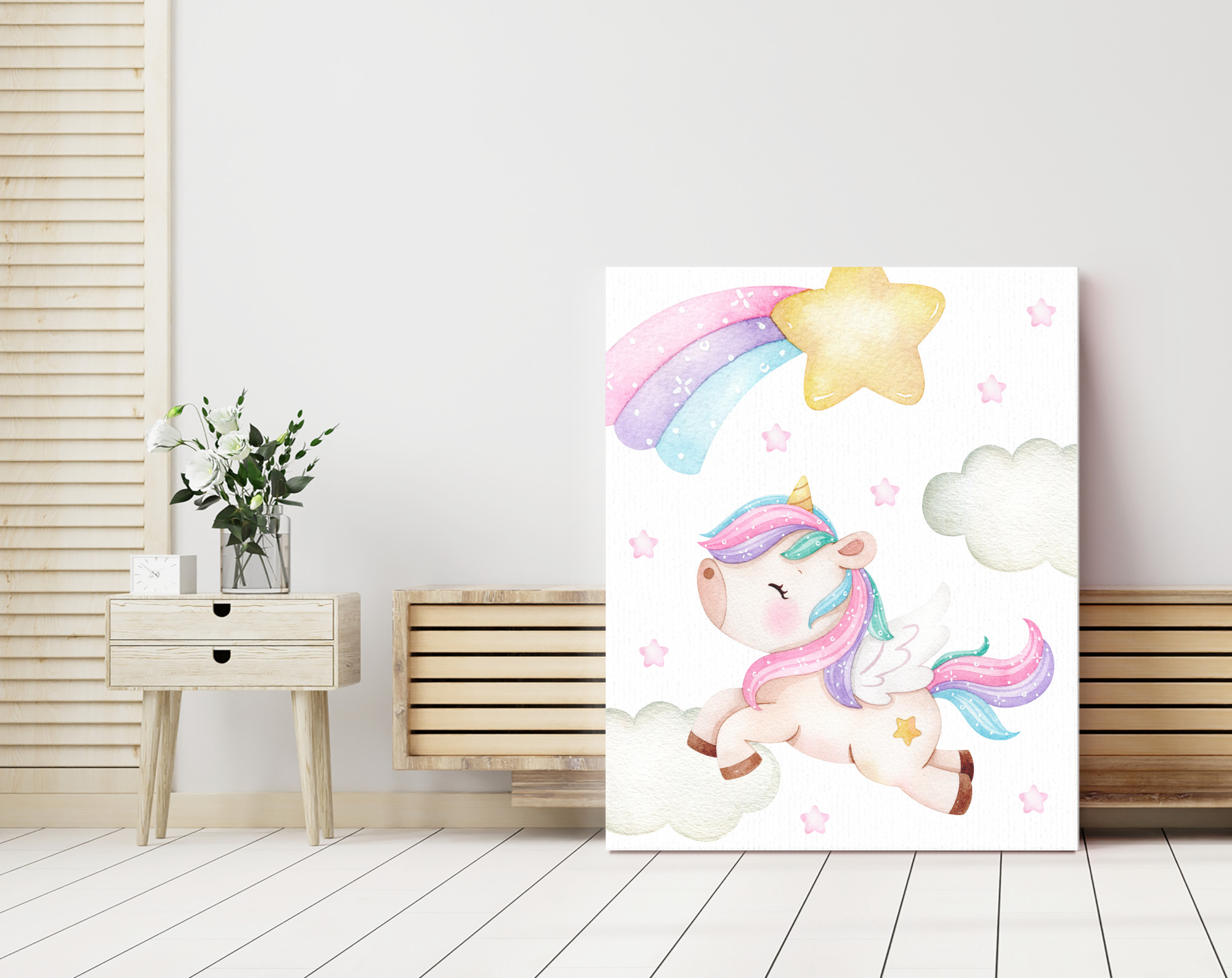 Colorful Unicorn Nursery Prints, Nursery Wall Art, Girl Nursery Decor, Printable File, SH26 Colorful Unicorn Nursery Prints, Nursery Wall Art, Girl Nursery Decor, Printable File, SH26