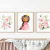 African American Princess Nursery Wall Art, Nursery Prints, Girl Nursery Decor, Printable File, SH38 African American Princess Nursery Wall Art, Nursery Prints, Girl Nursery Decor, Printable File, SH38