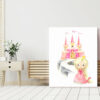 Princess Nursery Print, Nursery Wall Art, Girl Nursery Decor, Printable File, SH38
