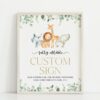 Safari Animals Custom Sign, Birthday Sign, First Birthday, Boy Birthday, Printable File, Edit Yourself, SH23