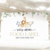 Safari Animals Food Label, First Birthday, Boy Birthday, Printable File, Edit Yourself, SH23