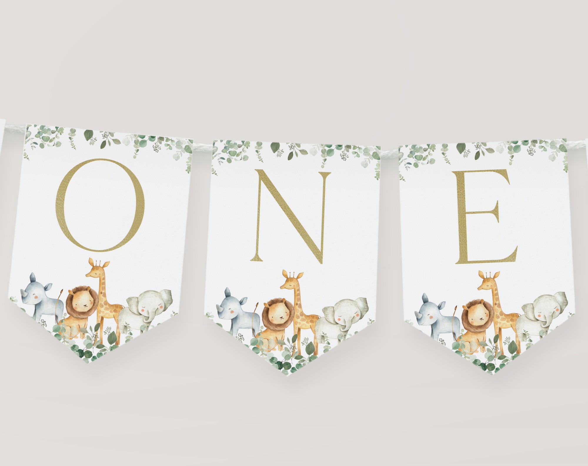 Safari Animals One High Chair Banner, First Birthday, Boy Birthday, Printable File, Edit Yourself, SH23 Safari Animals One High Chair Banner, First Birthday, Boy Birthday, Printable File, Edit Yourself, SH23