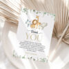 Safari Animals Thank You Card, First Birthday, Boy Birthday, Printable File, Edit Yourself, SH23