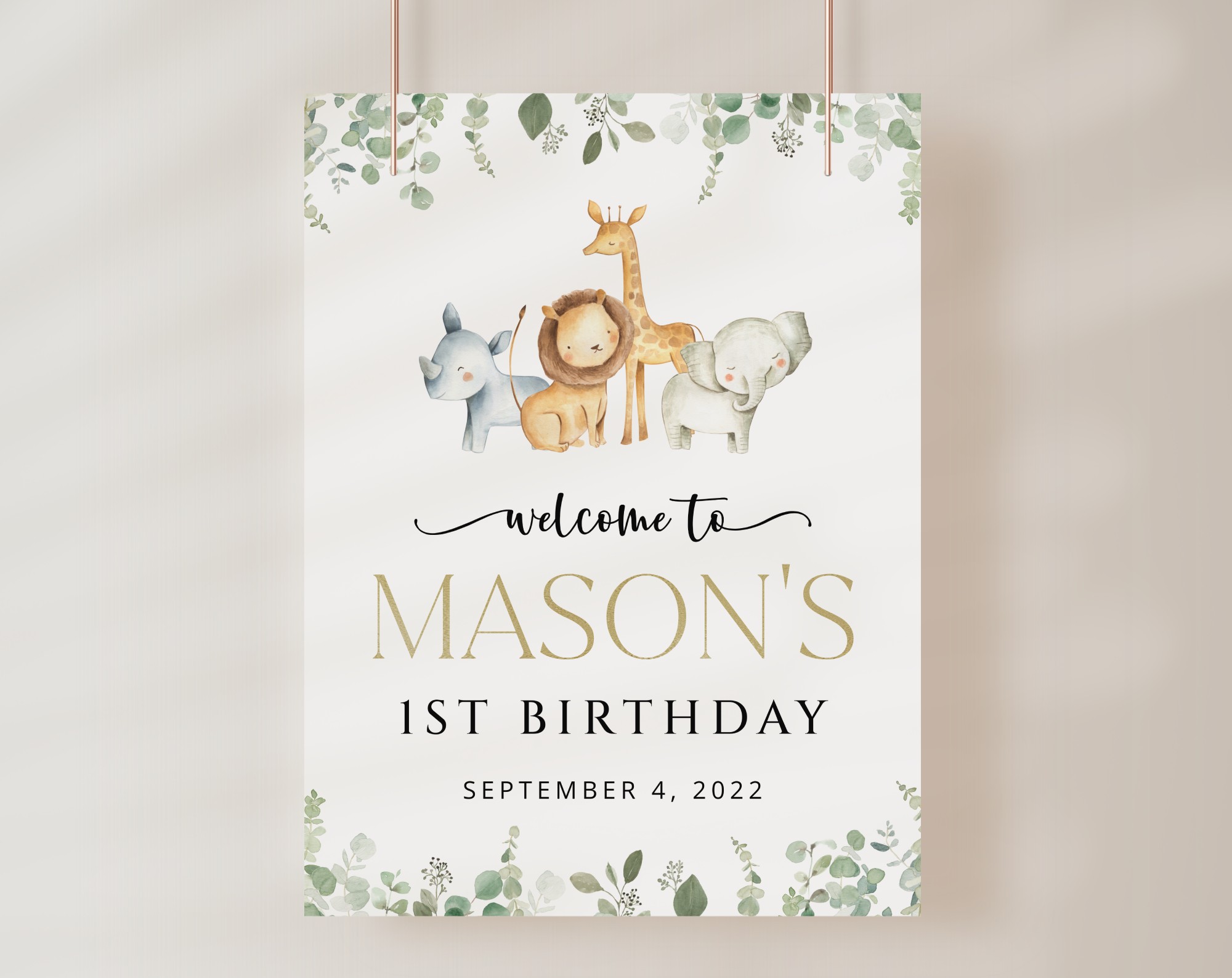 Safari Animals Welcome Sign, Birthday Sign, First Birthday, Boy Birthday, Printable File, Edit Yourself, SH23 Safari Animals Welcome Sign, Birthday Sign, First Birthday, Boy Birthday, Printable File, Edit Yourself, SH23