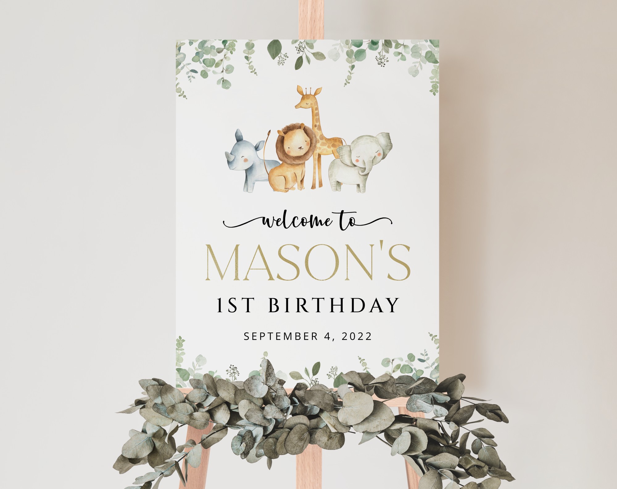 Safari Animals Welcome Sign, Birthday Sign, First Birthday, Boy Birthday, Printable File, Edit Yourself, SH23 Safari Animals Welcome Sign, Birthday Sign, First Birthday, Boy Birthday, Printable File, Edit Yourself, SH23