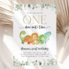 Cute Dinosaurs First Birthday Invitation, Birthday Stationery, Boy Birthday, Printable File, Edit Yourself, SH25