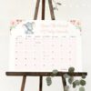 Little Elephant Guess the Due Date, Baby Shower Game, Girl Baby Shower, Printable File, Edit Yourself, SH07 Little Elephant Guess the Due Date, Baby Shower Game, Girl Baby Shower, Printable File, Edit Yourself, SH07