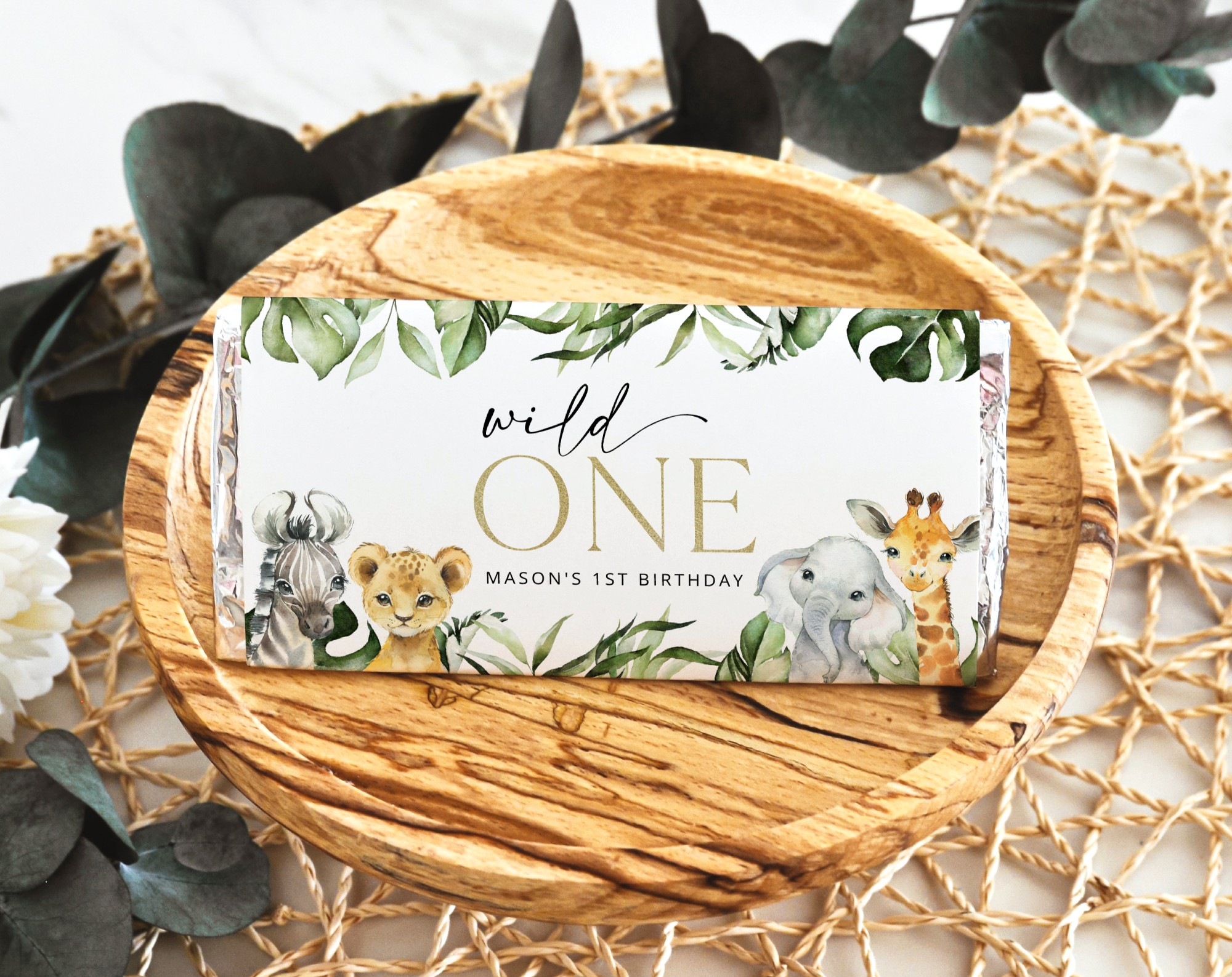 Jungle Animals Chocolate Bar Wrapper, Candy Bar Wrapper, First Birthday, Boy Birthday, Printable File, Edit Yourself, SH22 Jungle Animals Chocolate Bar Wrapper, Candy Bar Wrapper, First Birthday, Boy Birthday, Printable File, Edit Yourself, SH22