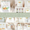 Cute Dinosaurs First Birthday Bundle, Boy Birthday, Printable File, Edit Yourself, SH25 Cute Dinosaurs First Birthday Bundle, Boy Birthday, Printable File, Edit Yourself, SH25
