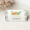 Cute Dinosaurs Chocolate Bar Wrapper, Candy Bar Wrapper, First Birthday, Boy Birthday, Printable File, Edit Yourself, SH25