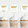 Cute Dinosaurs Cupcake Toppers, First Birthday, Boy Birthday, Printable File, Edit Yourself, SH25